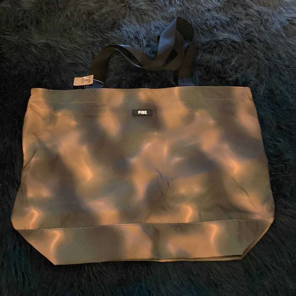 Victoria’s Secret pink tie dye beach tote bag